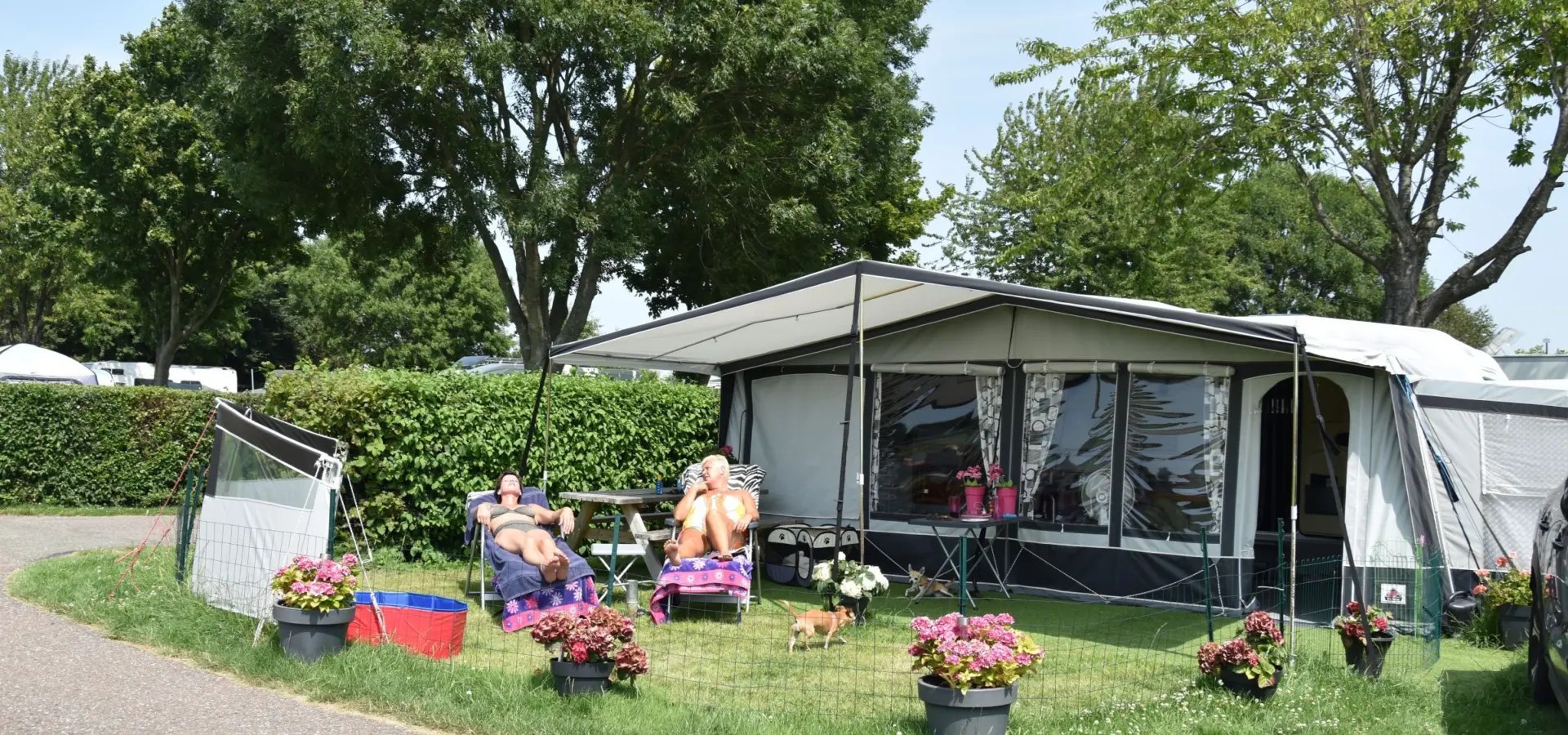 Camping Brielle kampeerplaats Spronsen buitenrand 7