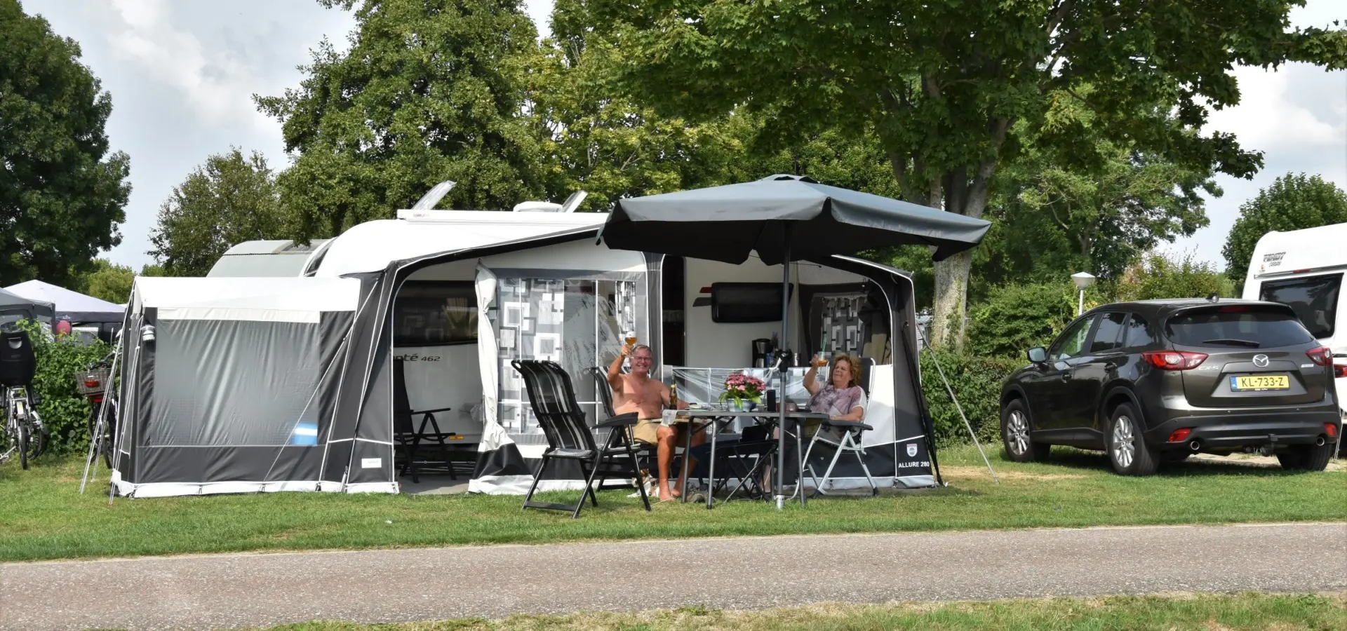 Camping Brielle kampeerplaats Spronsen buitenrand 36